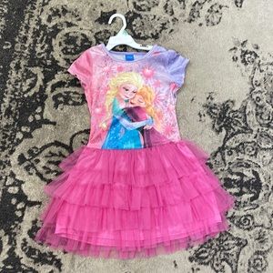 Disney Frozen tutu dress, size 7/8 (top is velvet material)